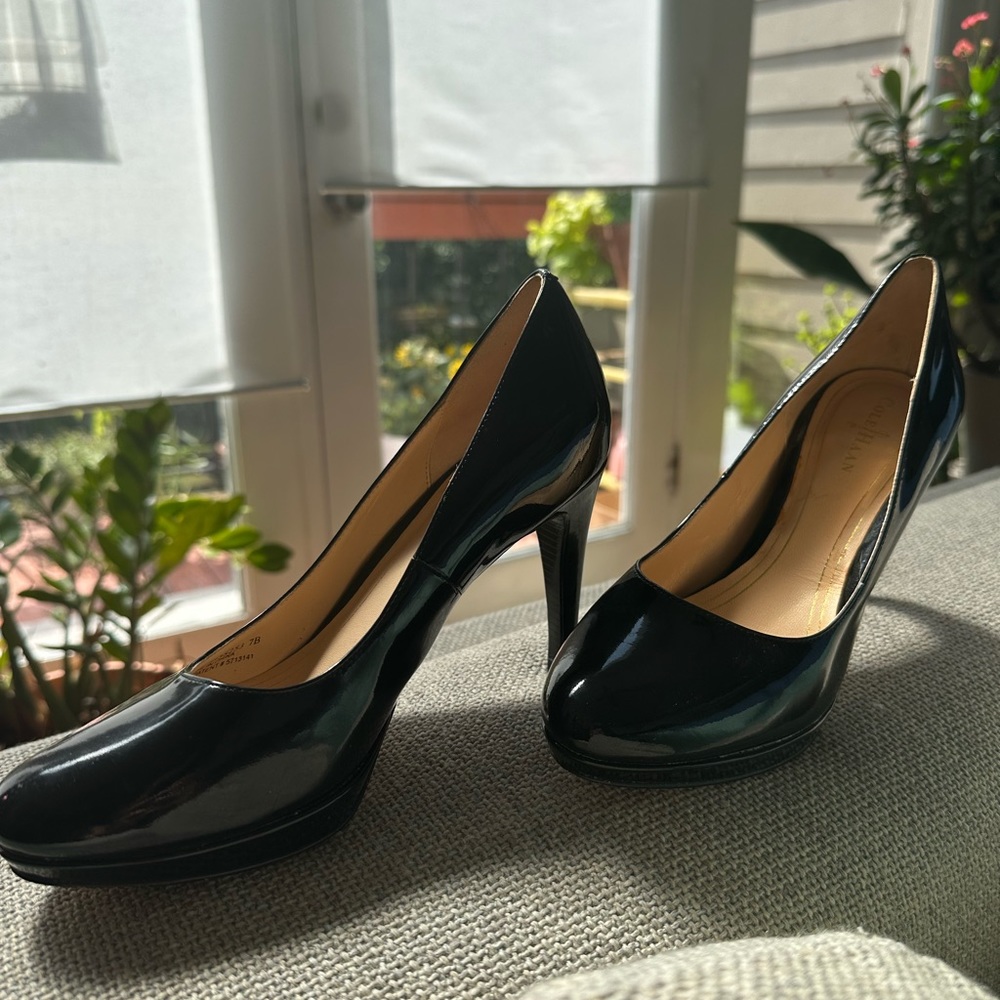 Cole Haan Black Patent Leather Pumps x Nike Air